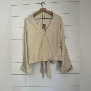Nwot free people alyria solid pullover sweater thumbnail 6
