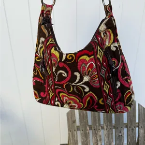 VERA BRADLEY Lisa B PUCCINI Shoulder Tote Handbag‎ 14x10” W thumbnail 4