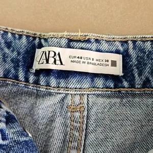 New Zara High Waist Distressed Hem Shorts thumbnail 4