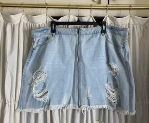 Zip-Up Denim Skirt thumbnail 1