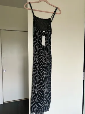 Black Midi Dress with Silver Size XS thumbnail 3