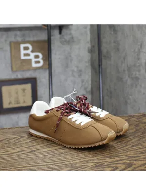 NWT Universal Thread JoJo Sneakers Double Lace Low Top 94462312 Brown 6.5M thumbnail 2