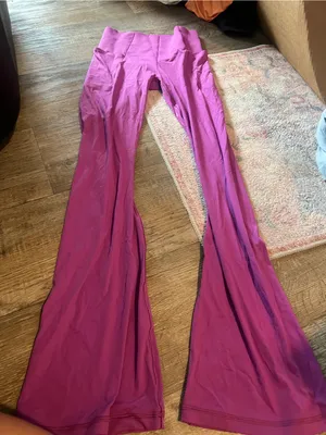 Aerie real me extra bootcut Vibrant Purple Flared Leggings thumbnail 7