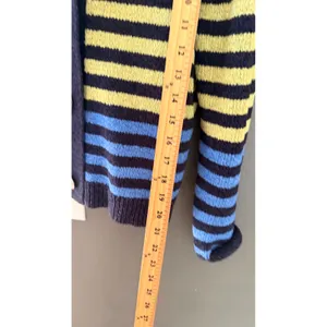 Norm Thompson Vintage Striped Button Front Cardigan Sweater‎ Blue Lagen Artsy thumbnail 9