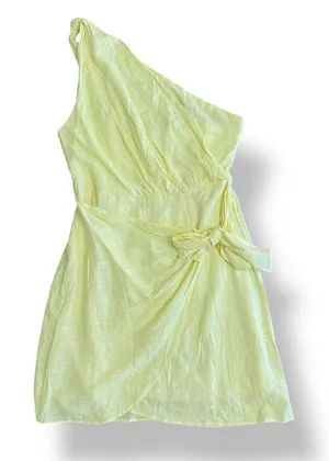 Hello Molly NWT Yummy Love Dress‎ In Yellow Women’s Size L Summer Party thumbnail 1