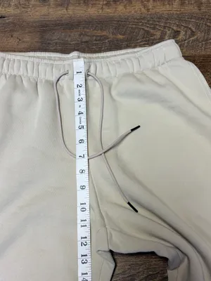 Nike Standard Fit Mid Rise Double Swoosh Sweatpants Womens Medium Tan DR6197-206 thumbnail 6