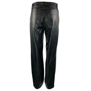Abercrombie & Fitch The 90s Relaxed Jean Coated Black High Rise Denim Jeans 4 thumbnail 3