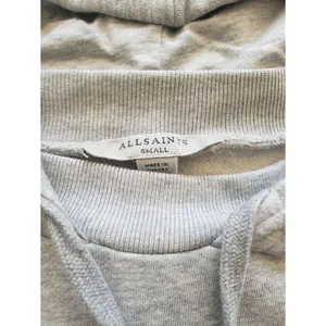 All Saints Light Gray Hoodie Size S Loungewear Streetwear Chic Comfy Cotton thumbnail 5