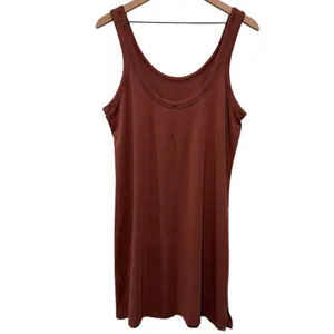 Lululemon Classic Fit Cotton Blend Dress Women Sz 10 Ancient Copper Scoop Neck thumbnail 2