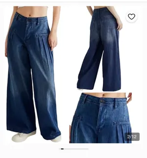 We the Free Free People Charlie Wide Leg Jeans Navy/Marin OB1470354 Size 25 NWT thumbnail 2