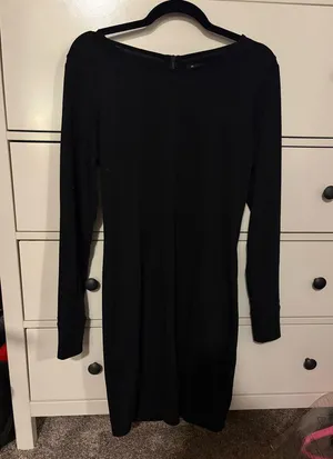 Athleta Classic Black Long Sleeve Dress thumbnail 1