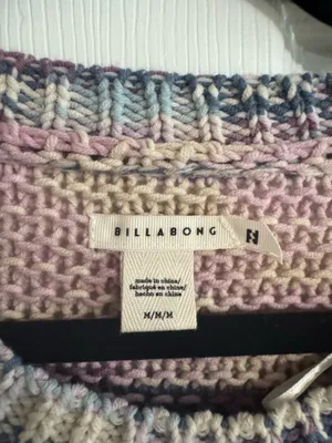 Billabong Fade Out Long Sleeve Space Dyed Stripe Sweater Size M thumbnail 6
