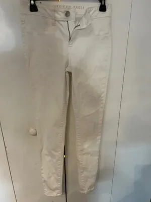 American Eagle Outfitters White Skinny Jeans thumbnail 2
