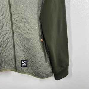 Kari Traa Quilted‎ Hooded Jacket Women's XL Green Full Zip Contrast Sleeves thumbnail 6