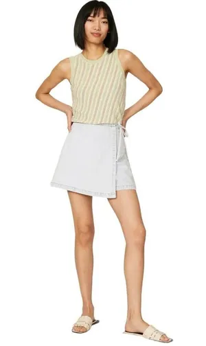 BlankNyc Don't You Know Denim Skort in Blue 29 Womens Jean Skirt Shorts thumbnail 14