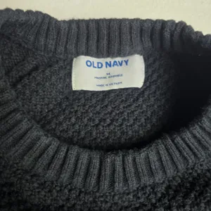 Old Navy Womens Black Jack Stitchy PO Cotton Textured Knit Sweater‎ M 726147-02 thumbnail 2