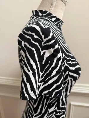Zebra Pint Dress Multiple Size M thumbnail 4