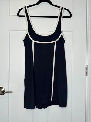 Daily Practice Piped Mini Dress Black Size M thumbnail 4