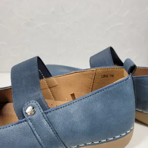GC‎ Lira Leather Mary Janes Womens 7 Metallic Blue Closed Toe Shoes thumbnail 12