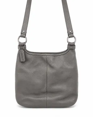 Coach Gray Silver Leather Bag thumbnail 2