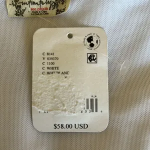 Free People Intimately FP Bodysuit In White, NWT, see measurements for size. thumbnail 7