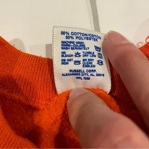Vintage orange spooky Halloween 👻 cozy soft sweatshirt 80’s-90’s Jerzees thumbnail 3