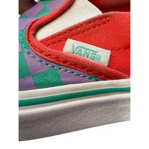 Vans Checkerboard Slip On Canvas Skate Shoes Multi Color Streetwear Sneakers 8 thumbnail 5