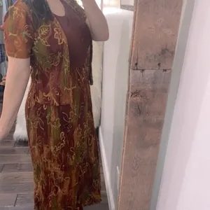 Graphics vintage maxi dress size small Brown thumbnail 6