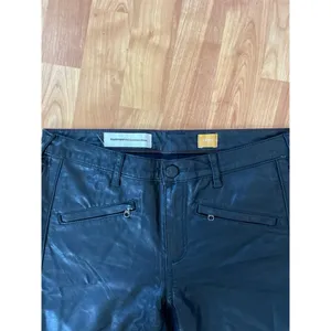 Pilcro and the letterpress‎ faux leather Moto Jacket style Black Pants thumbnail 4