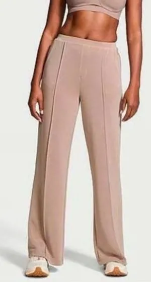 Victoria's Secret VSX Featherweight Knit Wide-Leg Pant -Taupe - Size M -27197374 thumbnail 1