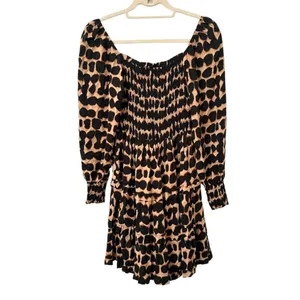 BEACHGOLD Nicole Patterned Ruffle Mini Dress NWT Sz‎ Small thumbnail 3