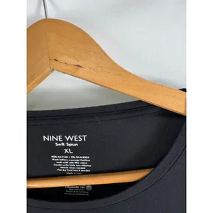 Nine West Soft Spun Black Long Sleeve Tshirt Size XL thumbnail 2