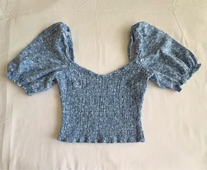Abercrombie Floral Smocked Top Size S thumbnail 1