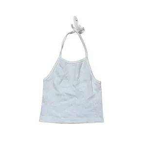 Brandy Melville White Cotton Halter Top Tank One Size thumbnail 2