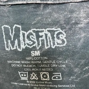 Misfits Big Face Crimson Ghost Horror Punk Rock Band Tee S thumbnail 4
