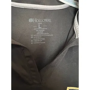 Holloway Ladies L Purdue‎ polo shirt black and gray thumbnail 3