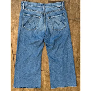 MOTHER Lil Lemon Twist Sneak High Waist Wide Leg Jeans Size 28 thumbnail 8