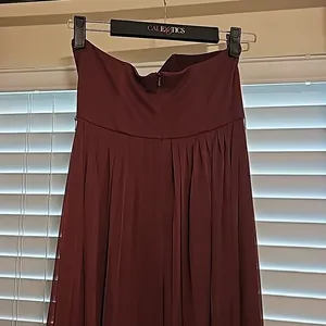 Bridesmaid Dress Cabernet Red Size 8 Multiway Formal Chiffon Gown Romantic Wine thumbnail 4