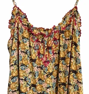 Natural Life Floral Tiered Boho Babydoll Dress Size XS/S Cottage Hippie Festival thumbnail 2