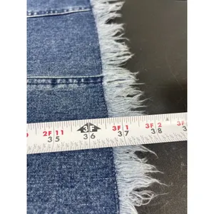 Lauren Jeans Co Ralph Lauren Denim Midi Skirt 10 Blue Frayed Hem Y2K Western thumbnail 9