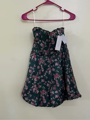 NEW Altar’d State Floral Bubble Mini Dress Size Medium NWT thumbnail 2