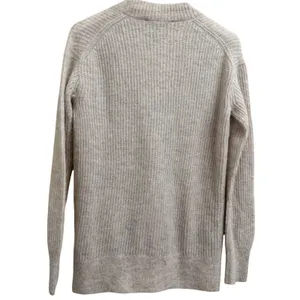 Everlane The Oversized Alpaca‎ Cardigan Oatmeal Cream/Gray Knit XXS Cozy Soft thumbnail 2