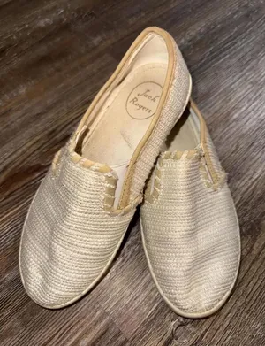 Jack Rogers Preppy Designer Quiet Luxury Loafer Flats‎ Gold Sneakers 5.5 thumbnail 1
