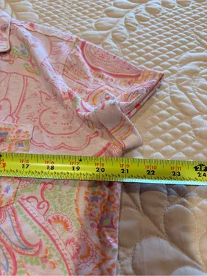 Lauren by Ralph Lauren Pink Paisley Pajama Set women’s size M thumbnail 8
