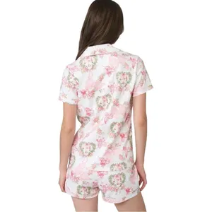 NEW Roller Rabbit Love Shack Fancy Monkey Beaux‎ Pajamas Set XL RARE NWT thumbnail 4