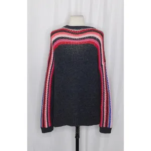 XIRENA Teton Aprés Ski Sweater Alpaca Gray Colorful Stripes Sporty Apres X-Small thumbnail 9