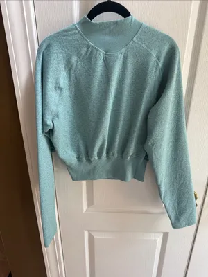 Gymshark Mint Green Quarter-Zip Pullover thumbnail 2