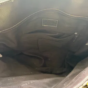 New York & Company Tan Brown Monogram Print Shoulder Tote Bag Purse thumbnail 6