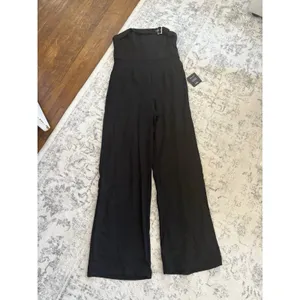 Lulus Deeply Sophisticated Black Strapless Wide-Leg Jumpsuit Size Small NWT sexy thumbnail 3