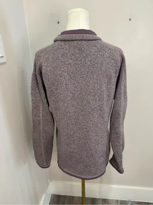 Patagonia Women's Better Sweater 1/4- Zip purple Large thumbnail 3